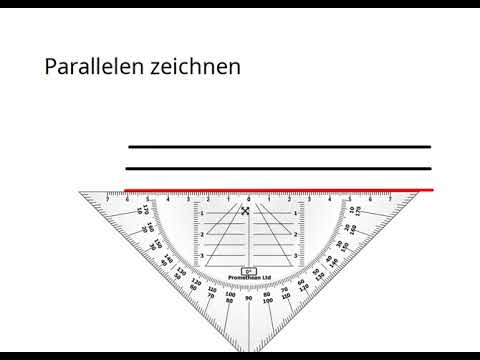 GS am Rosenbusch Lernvideos - Parallele und Senkrechte mit dem Geodreieck zeichnen