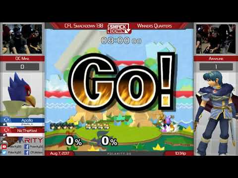 CFL Smackdown 138 Melee - OC Mike (Falco, Fox) vs Arakune (Marth) - Winners Quarters