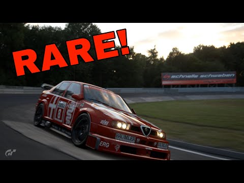 Gran Turismo 7 - RARE NEW Alfa Romeo 155 Group 4 on the Nurburgring - Wheelcam T300RS - PS4 Gameplay