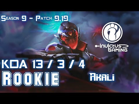 IG Rookie AKALI vs SYLAS Mid - Patch 9.19 KR Ranked