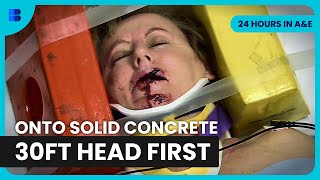 Roofer Falls 30ft Head First Into Concrete | 24 Hours in A&E