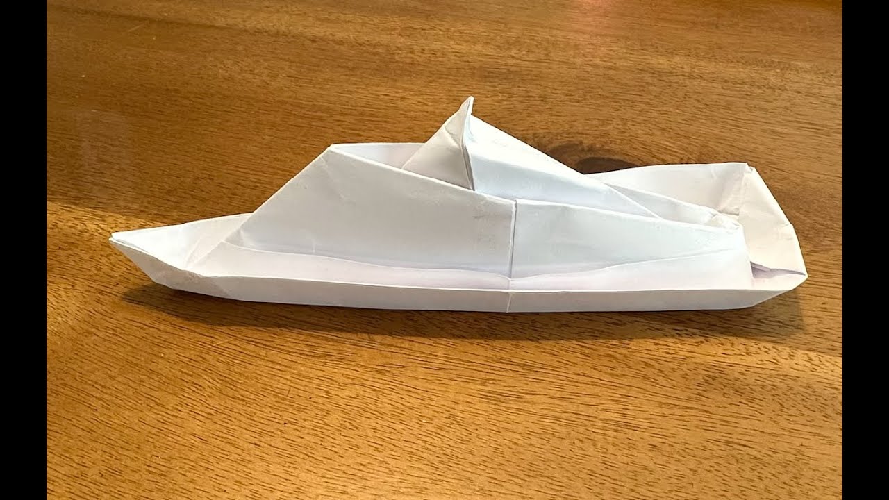 Origami Boat from A4 Paper