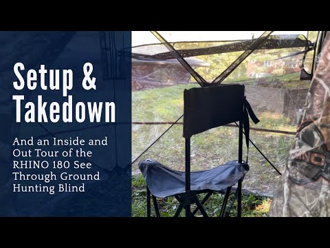 REVIEW: RHINO 180 Blind - Setup, Tour Inside & Out and Takedown - How Easy Is It, Really?