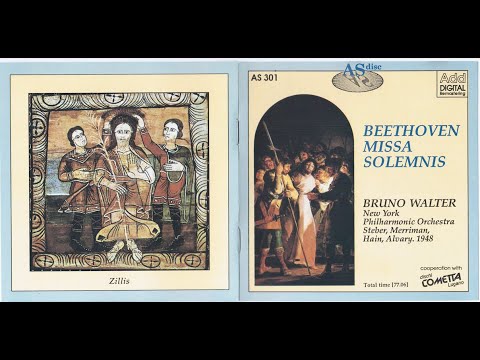 Bruno Walter, New York Philharmonic Orchestra & Westminster Choir - Beethoven: Missa Solemnis (live)