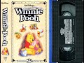 Opening To The Many Adventures Of Winnie The Pooh US VHS 2002