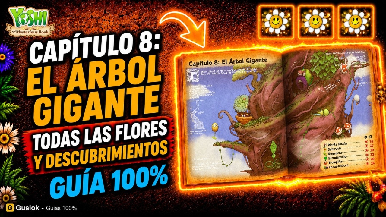 Capítulo 8 Todos los Coleccionables 100% | Yoshi and the Mysterious Book