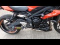 Triumph Street Triple With Akrapovic Exhaust