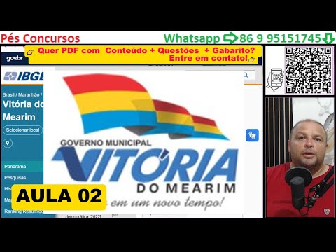CONCURSO DE VITÓRIA DO MEARIM   MA 02 - Conhecimentos Locais