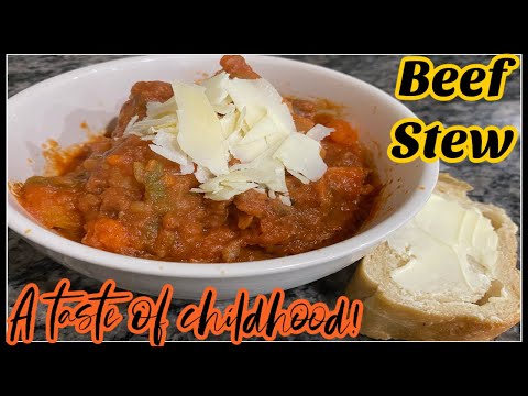 Homemade BEEF STEW! A taste of childhood!