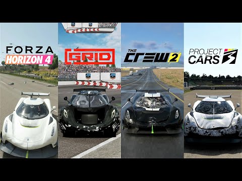 CRASHING A Koenigsegg Jesko In |Horizon 4 vs GRID  vs The Crew 2 vs Project Cars 3 Damage Comparison