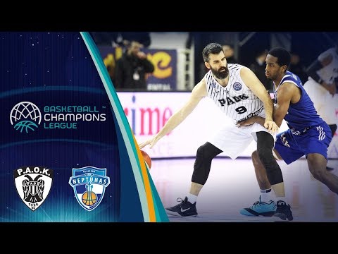 PAOK v Neptunas Klaipeda - Full Game - Basketball Champions League 2017-18