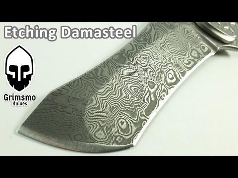 KMT 106 - Etching Damasteel knife blades with muriatic acid