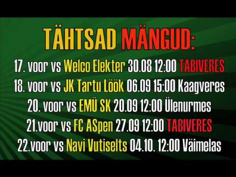 FC Tabivere kalender 2009