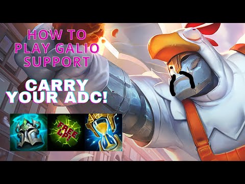 How to play Galio support | Does Galio support work? even without support items? | LEAGUE OF LEGENDS