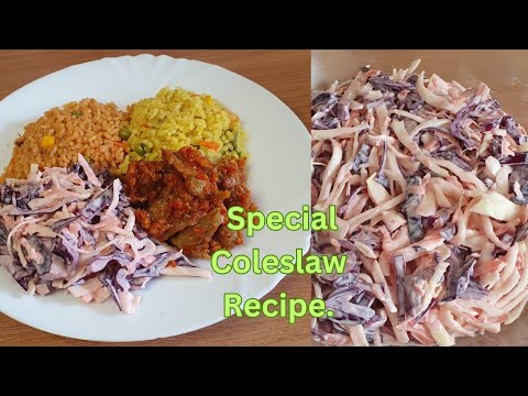 How To Make Coleslaw/ Homemade Coleslaw Recipe. #coleslaw, #cooking