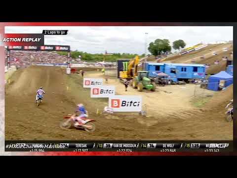 Vialle vs Geerts pt.2 | MX2 Race 1 | MXGP of Charente Maritime 2022 #MXGP #Motocross
