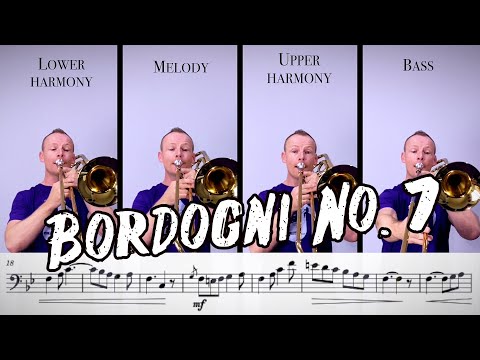 Bordogni No. 7 - Trombone Quartet Play Along