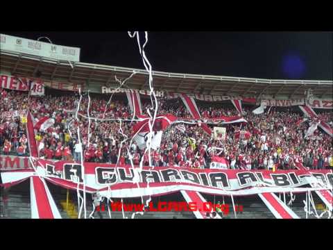 "- "GANES O PIERDAS".... - FINAL COPA POSTOBÓN 2014 - Ind.Santa Fe Vs D.Tolima -" Barra: La Guardia Albi Roja Sur • Club: Independiente Santa Fe