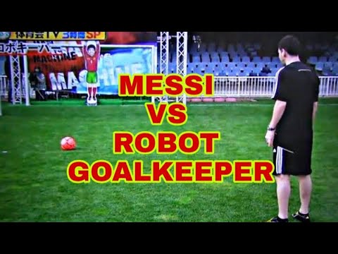Messi VS robot goalkeeper #messi