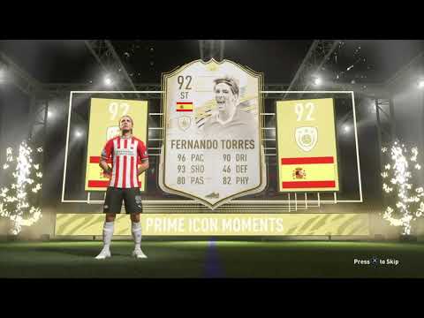 I PACKED PRIME ICON MOMENTS FERNANDO TORRES FROM LEAGUE SBC PACK.