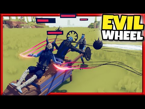 Evil Wheel! Death Bringer + Void Cultist + Mad Mechanic vs Every Faction - TABS Mods Gameplay