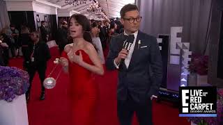 Camila Cabello Adjusting Her Breast Inside Her Gown During Interview At 2018 Grammy