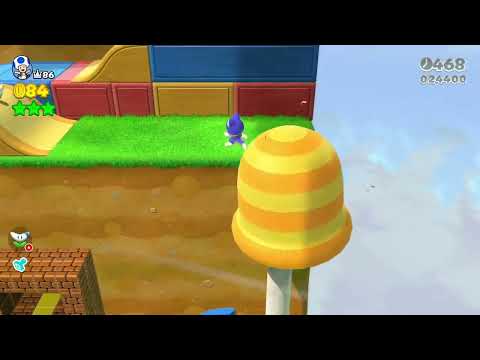 Super Mario 3D World (Switch) 1-3 100% Speedrun - Time: 66 (Former WR)