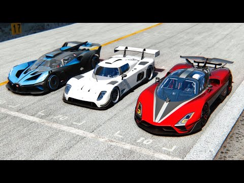 2022 Ultima RS LM vs 2022 SSC Tuatara Aggressor vs Bugatti Bolide at Monza GP