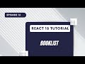 React 18 Tutorial Booklist