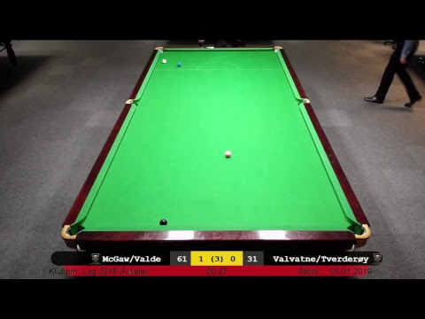 Finale: McGaw/Valde - Valvatne/Tverderøy, Stord Snookerklubb Klubbmeisterskap Lag 2018