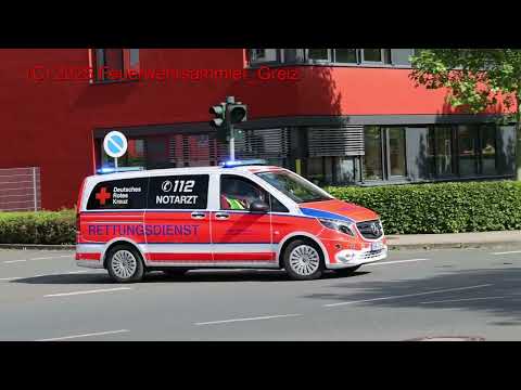 NEF DRK + NEF ProLife + DLK 23/12 BF + Löschzug BF Jena