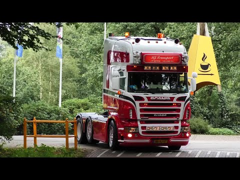 Uittocht Truckschow Appelscha 2017 with  Scania V8, DAF, Volvo open loud pipes 4K UHD
