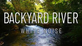 Listen to the relaxing sound of this backyard river stream