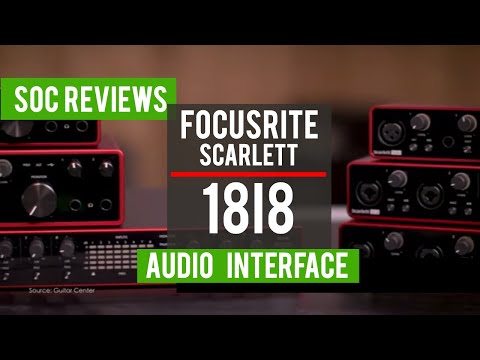 Best Audio Interface: Focusrite Scarlett 18i8 Gen 3  (@RebirthofSOC )