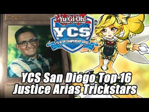 YCS San Diego Justice Arias Top 16 Trickstar Deck Profile & Report
