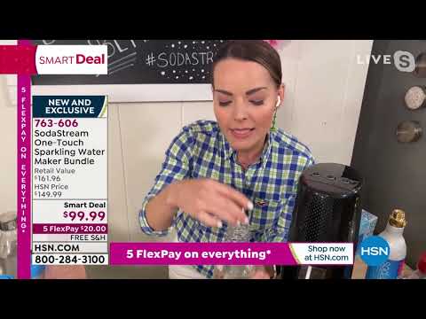SodaStream OneTouch Sparkling Water Maker Bundle