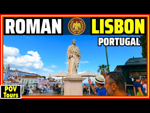 Explore as Muralhas Romanas de Lisboa e a história romana de Lisboa, Portugal! [4K]
