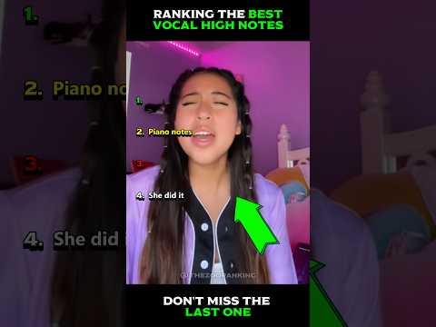 Ranking the Best Vocal High Notes 😱