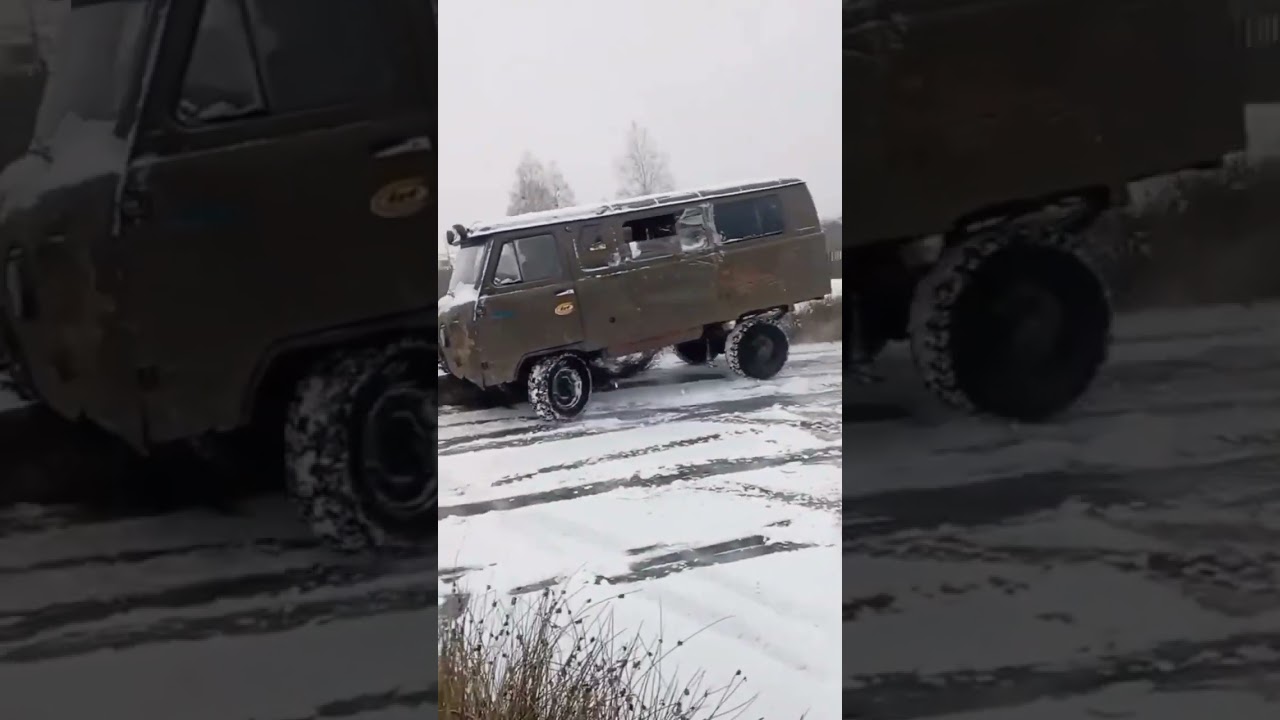 UAZ 452 Buchanka 5,2 V8 insane drift