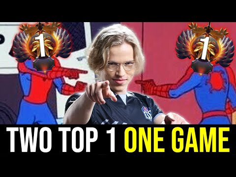 Two TOP 1 at the same time? - 11,000+ Avg MMR ALLSTAR Game DOTA 2