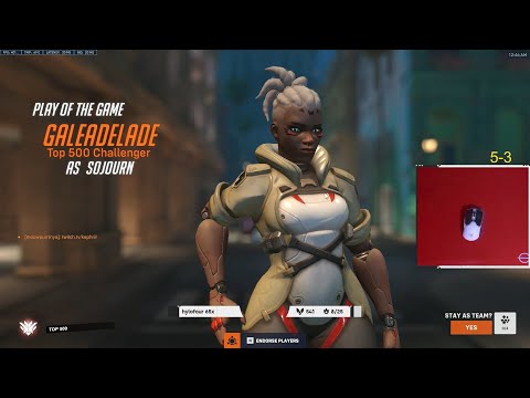 POTG! GALE INSANE SOJOURN GAMEPLAY OVERWATCH 2 SEASON 3 TOP 500