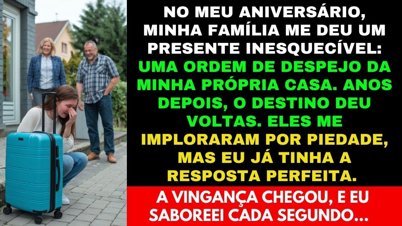 APÓS SER EXPULSA DE CASA PELOS MEUS PAIS NO DIA DO MEU ANIVERSÁRIO, DEI A ELES ALGO INESQUECÍVEL...
