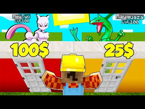 INDOVINA IL COSTO DEI POKEMON LEGGENDARI SU MINECRAFT ITA!!