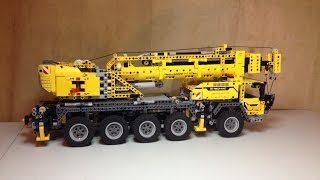 YouTube thumbnail: LEGO Technic Mobile Crane MK II with Power Functions set 42009 Review
