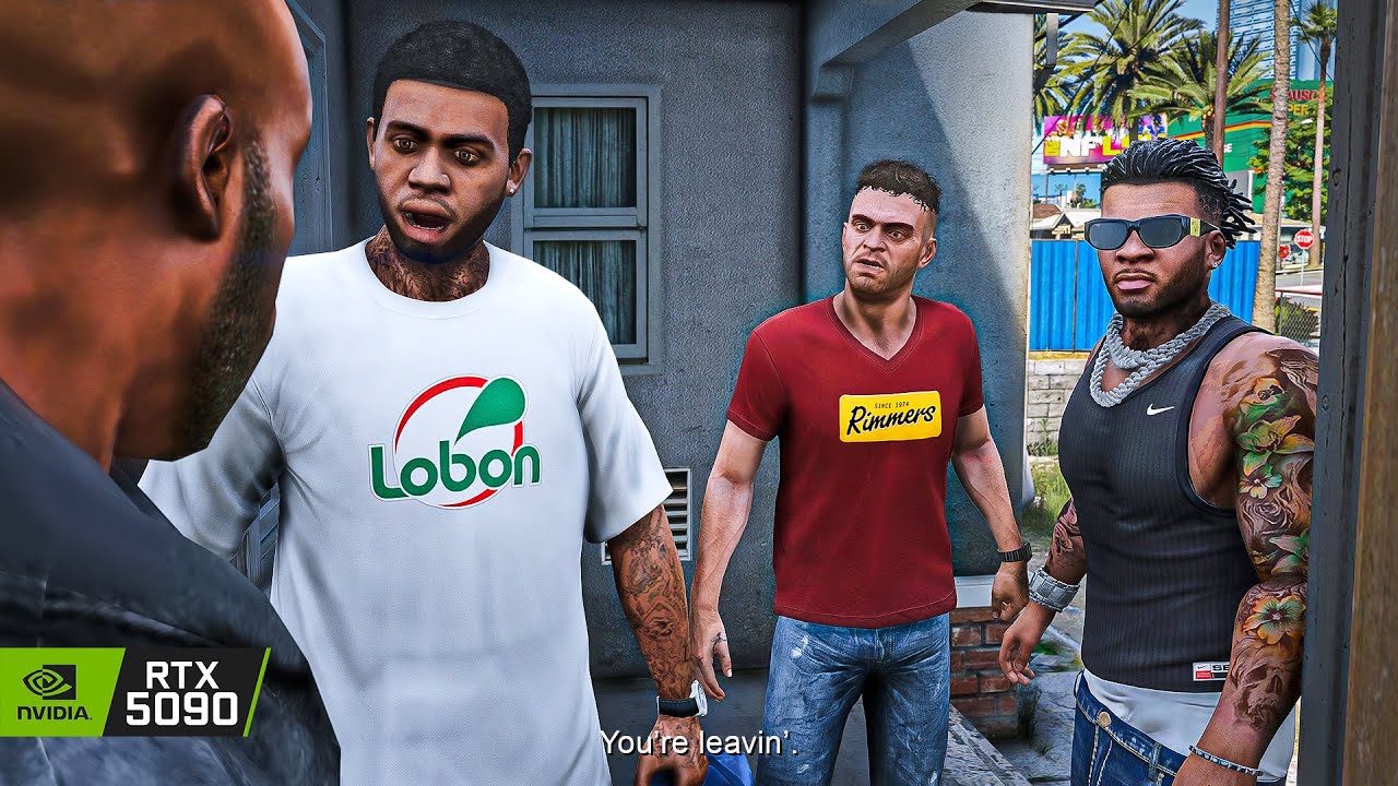 GTA 5 'Hood Safari' Mission 8K Gameplay | RTX 5090 Remastered Graphics MOD