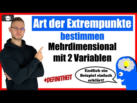 Art der Extrempunkte bestimmen Mehrdimensional mit 2 Variablen
