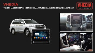 Toyota Landcruiser 200 Series (GXL, Altitude) Head Unit Installation 2015-2021