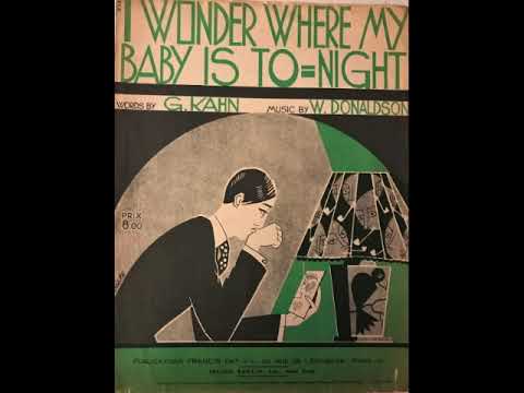 Gabriel Formiggini Orchester, englischer Refrain, I wonder where my baby is tonight, Charleston,1926