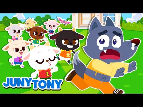 Let’s Play in the Woods, Mr. Wolf 🐺 | The Wolf and the Seven Little Goats | Kids Songs | JunyTony