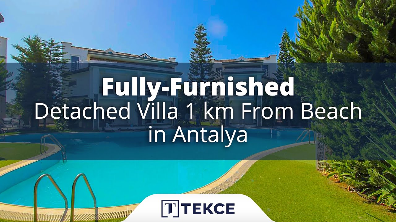 Villa Individuelle Meublée Dans une Résidence à Antalya Guzeloba